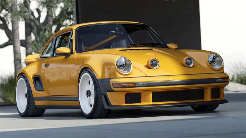 Επανάσταση της κομψότητας: Το Porsche 911 Carrera Coupe επαναπροσδιορίστηκε από τον Singer με προχωρημένη LED σε προβολείς προβολέων και προβολείς νέον για αυτοκίνητα
